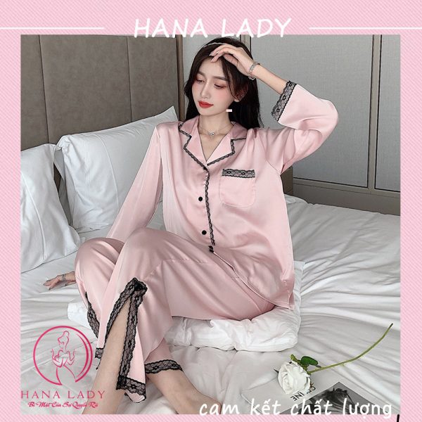 Pijama đồ ngủ lụa phối ren ống xẻ cao cấp PJ506 28 Pijama đồ ngủ lụa phối ren ống xẻ cao cấp PJ506 51