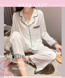 Pijama đồ ngủ lụa phối ren ống xẻ cao cấp PJ506 10 Pijama đồ ngủ lụa phối ren ống xẻ cao cấp PJ506 33