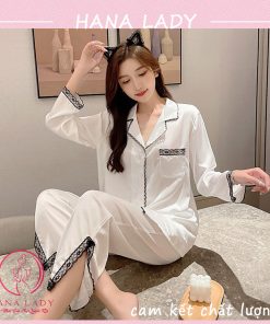 Pijama đồ ngủ lụa phối ren ống xẻ cao cấp PJ506 8 Pijama đồ ngủ lụa phối ren ống xẻ cao cấp PJ506 31