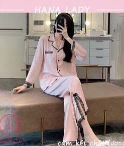 Pijama đồ ngủ lụa phối ren ống xẻ cao cấp PJ506 4 Pijama đồ ngủ lụa phối ren ống xẻ cao cấp PJ506 27
