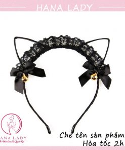 Bờm tóc, cài tai mèo lục lạc leng keng siêu cute TM01 5 Bờm tóc, cài tai mèo lục lạc leng keng siêu cute TM01 10