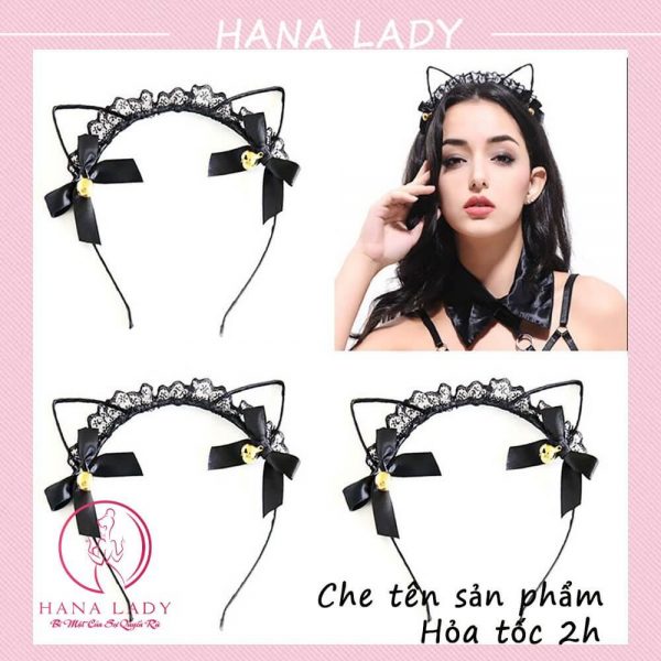 Bờm tóc, cài tai mèo lục lạc leng keng siêu cute TM01 9 Bờm tóc, cài tai mèo lục lạc leng keng siêu cute TM01 14