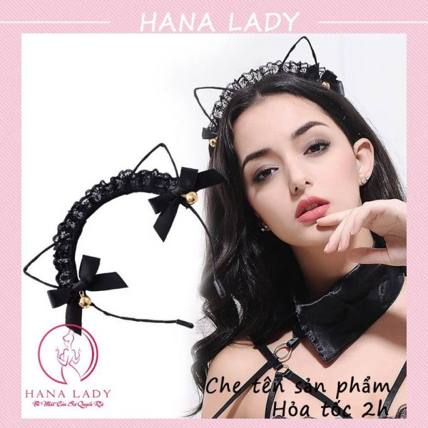 Bờm tóc, cài tai mèo lục lạc leng keng siêu cute TM01 8 Bờm tóc, cài tai mèo lục lạc leng keng siêu cute TM01 13