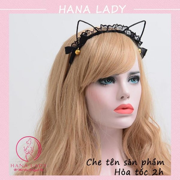 Bờm tóc, cài tai mèo lục lạc leng keng siêu cute TM01 7 Bờm tóc, cài tai mèo lục lạc leng keng siêu cute TM01 12