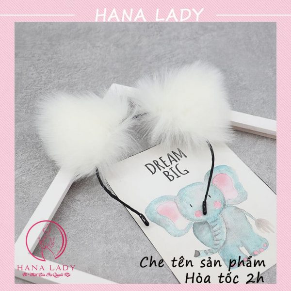 Cài tóc, bờm tai mèo bông đáng yêu TM09 24