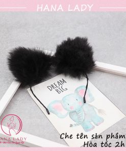 Cài tóc, bờm tai mèo bông đáng yêu TM09 6 Cài tóc, bờm tai mèo bông đáng yêu TM09 14