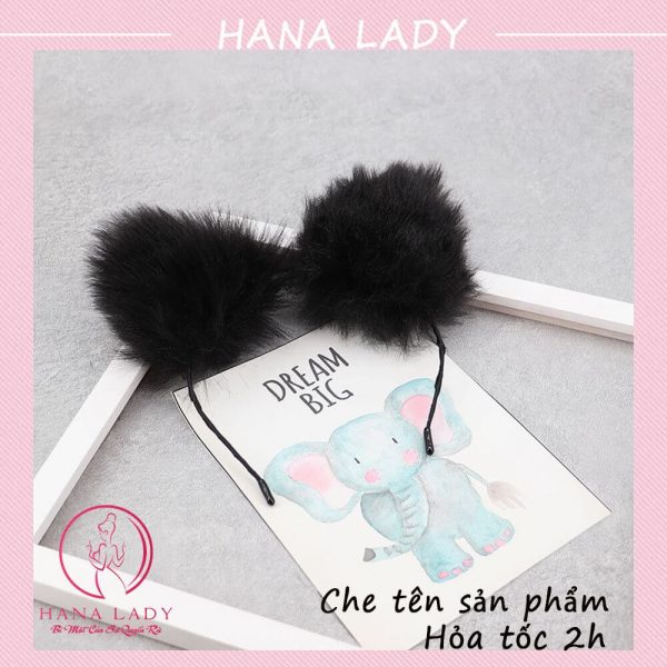 Cài tóc, bờm tai mèo bông đáng yêu TM09 22