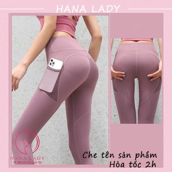 Quần tập gym, yoga poly có túi cao cấp QG01 31