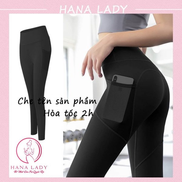 Quần tập gym, yoga poly có túi cao cấp QG01 29