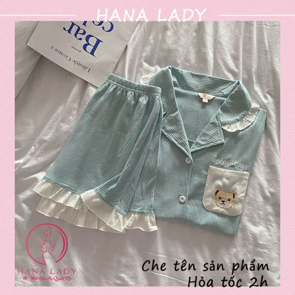 Bộ pijama mặc nhà họa tiết túi gấu đáng yêu PJ511 24