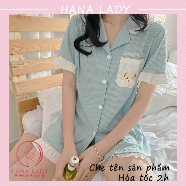 Bộ pijama mặc nhà họa tiết túi gấu đáng yêu PJ511 21
