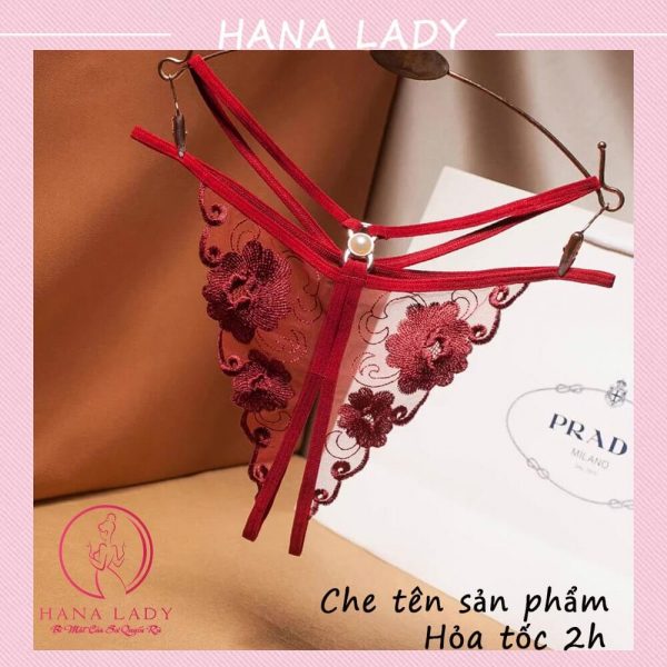 Quần lót hở đáy - Lọt khe chip ren dây gợi cảm không đáy sexy hoa văn xinh LK091 18