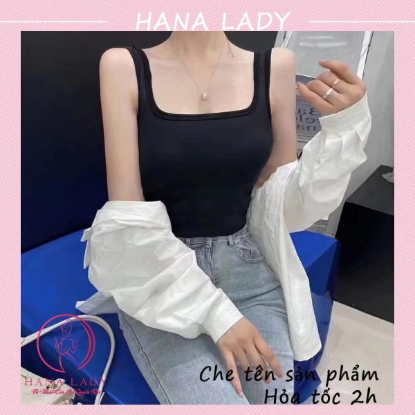 Áo ba lỗ cổ U gợi cảm - Croptop thun quyến rũ sexy BL035 24