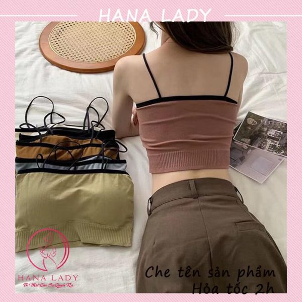 Croptop len tăm 2 dây viền kèm mút - Áo bra quây tập gym yoga tiện dụng BL036 10 Croptop len tăm 2 dây viền kèm mút - Áo bra quây tập gym yoga tiện dụng BL036 15