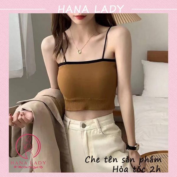 Croptop len tăm 2 dây viền kèm mút - Áo bra quây tập gym yoga tiện dụng BL036 9 Croptop len tăm 2 dây viền kèm mút - Áo bra quây tập gym yoga tiện dụng BL036 14