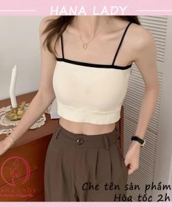 Croptop len tăm 2 dây viền kèm mút - Áo bra quây tập gym yoga tiện dụng BL036 4 Croptop len tăm 2 dây viền kèm mút - Áo bra quây tập gym yoga tiện dụng BL036 9