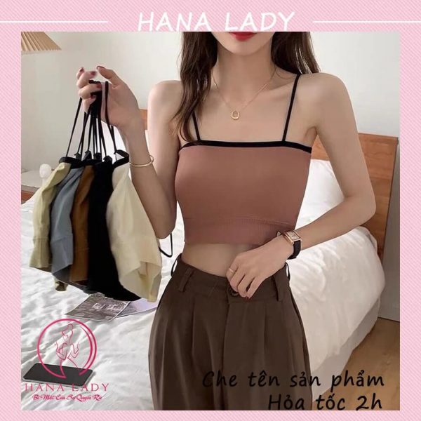 Croptop len tăm 2 dây viền kèm mút - Áo bra quây tập gym yoga tiện dụng BL036 7 Croptop len tăm 2 dây viền kèm mút - Áo bra quây tập gym yoga tiện dụng BL036 12