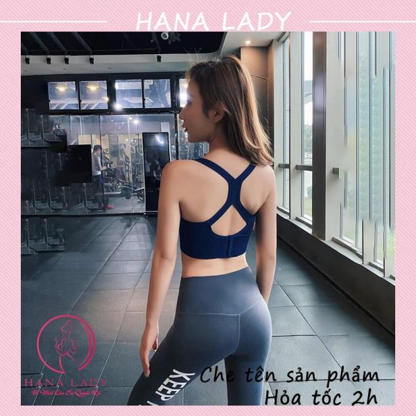 Bra tập gym yoga 3 nấc cài quyến rũ - Áo croptop kèm mút ngực sexy BL039 42