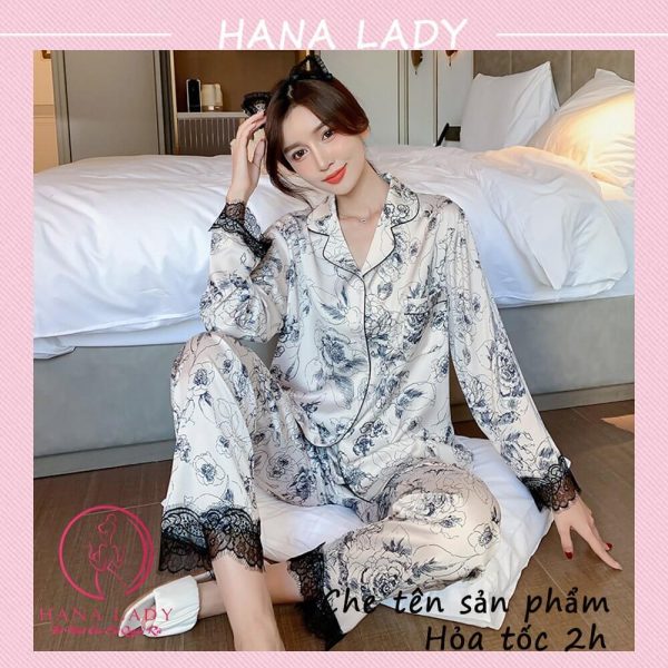 Pijama lụa tơ phối ren TDQD cao cấp PJ518 11 Pijama lụa tơ phối ren TDQD cao cấp PJ518 16