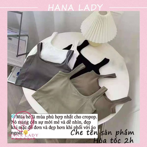 Áo ba lỗ cổ U gợi cảm - Croptop thun quyến rũ sexy BL035 23