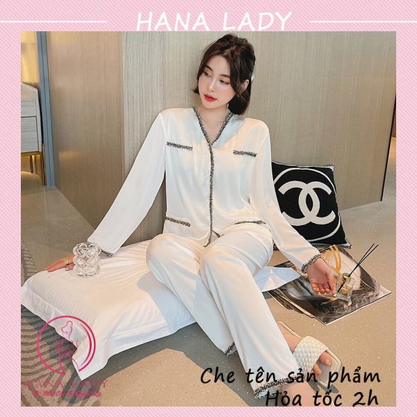 Pijama lụa chức năng trơn viền sweet cao cấp PJ523 14 Pijama lụa chức năng trơn viền sweet cao cấp PJ523 21