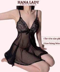 Váy ngủ voan lụa sexy kèm quần lọt khe VN448 13 Váy ngủ voan lụa sexy kèm quần lọt khe VN448 26