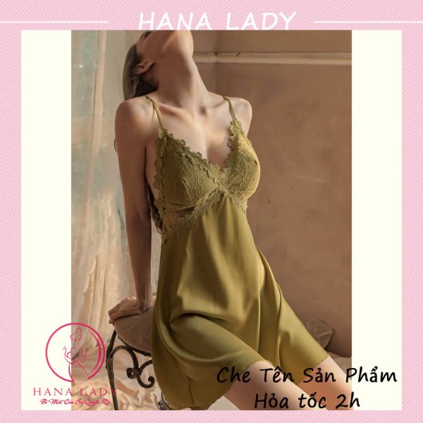 Váy ngủ ren, đầm mặc nhà có họa tiết cao cấp sang trọng thoải mái VN453 8