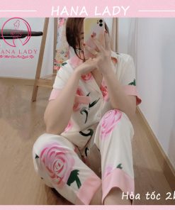 Pijama lụa họa tiết hoa nhẹ nhàng TNQD cao cấp PJ528 7 Pijama lụa họa tiết hoa nhẹ nhàng TNQD cao cấp PJ528 13
