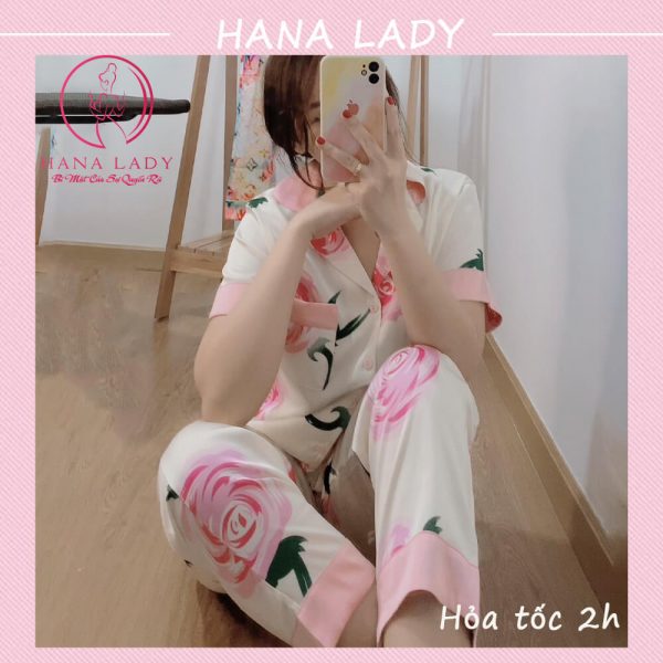 Pijama lụa họa tiết hoa nhẹ nhàng TNQD cao cấp PJ528 13 Pijama lụa họa tiết hoa nhẹ nhàng TNQD cao cấp PJ528 19