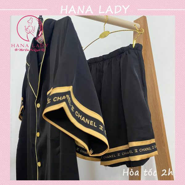 Pijama lụa trơn viền TNQN cao cấp PJ527 13