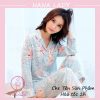 Pijama lụa họa tiết lá cao cấp PJ537 1
