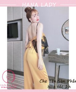 Bộ ngủ 2 dây - Đồ mặc nhà nữ họa tiết trẻ trung quyến rũ VN477 25