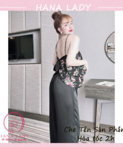 Bộ ngủ 2 dây - Đồ mặc nhà nữ họa tiết trẻ trung quyến rũ VN477 22