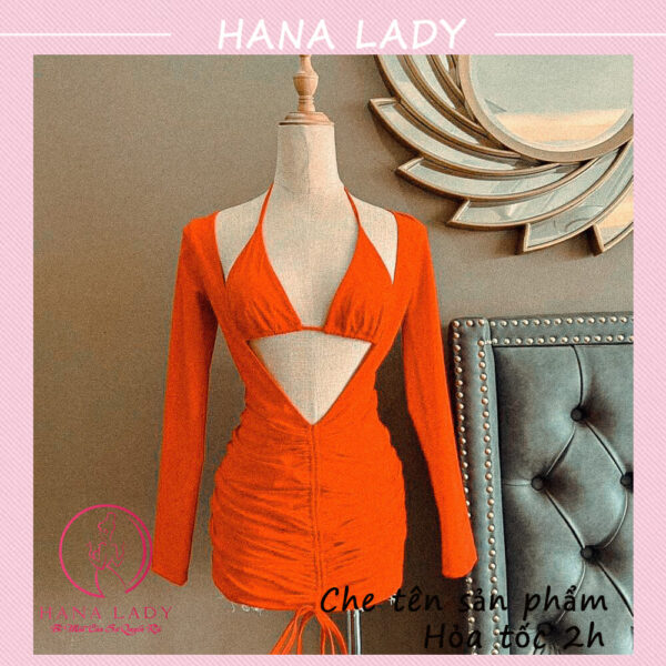 Bikini đi biển 3 mảnh kèm áo choàng body sexy gợi cảm BN129 23