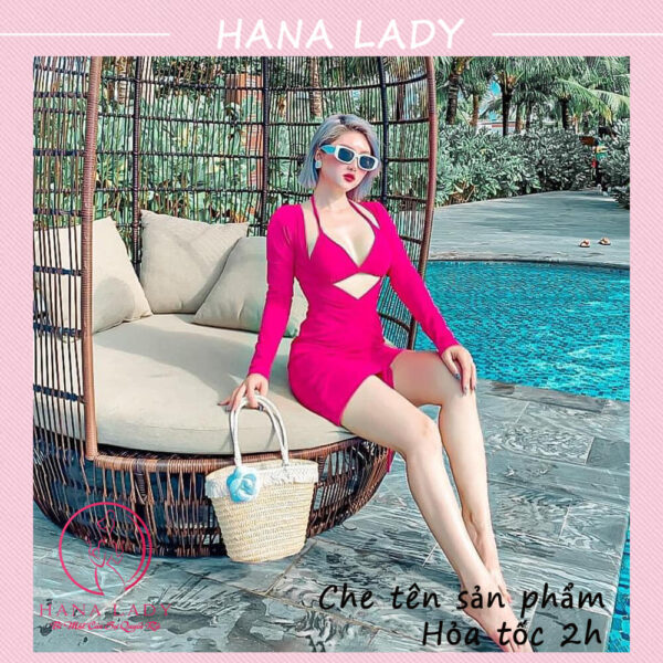 Bikini đi biển 3 mảnh kèm áo choàng body sexy gợi cảm BN129 22