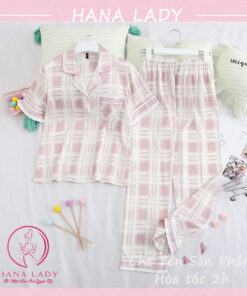 Đồ ngủ pijama lụa tay ngắn cao cấp PJ541 8 Đồ ngủ pijama lụa tay ngắn cao cấp PJ541 16