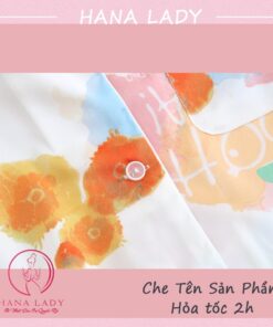 Đồ ngủ pijama lụa hoa ombre cao cấp PJ543 18