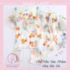 Đồ ngủ pijama lụa hoa ombre cao cấp PJ543 1 Đồ ngủ pijama lụa hoa ombre cao cấp PJ543 1