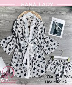 Áo choàng ngủ voan lụa cao cấp kèm quần sexy gợi cảm VN476 14