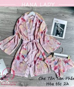 Áo choàng ngủ voan lụa cao cấp kèm quần sexy gợi cảm VN476 13