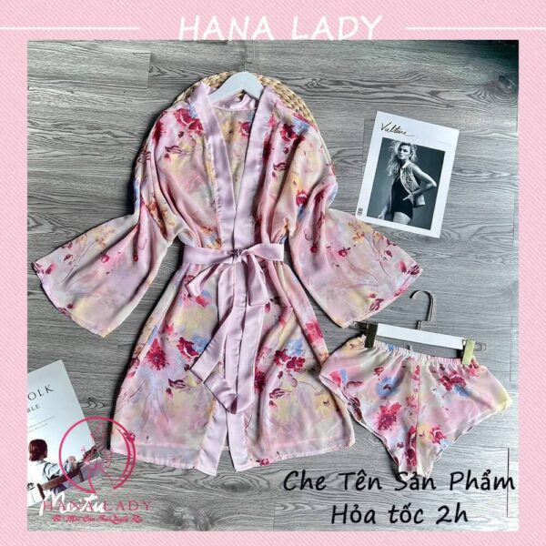 Áo choàng ngủ voan lụa cao cấp kèm quần sexy gợi cảm VN476 21