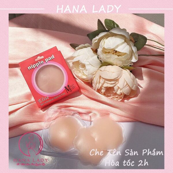 Miếng dán nhũ hoa, một cặp dán ti tàn hình hình hoa hộp hồng cao cấp DT018 12