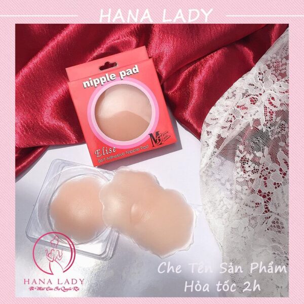 Miếng dán nhũ hoa, một cặp dán ti tàn hình hình hoa hộp hồng cao cấp DT018 13