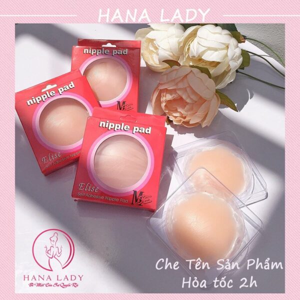 Miếng dán nhũ hoa, một cặp dán ti tàn hình hình hoa hộp hồng cao cấp DT018 14