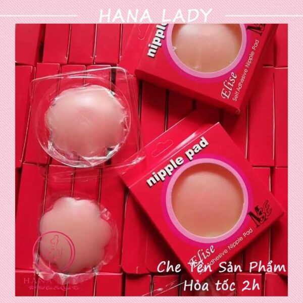 Miếng dán nhũ hoa, một cặp dán ti tàn hình hình hoa hộp hồng cao cấp DT018 15