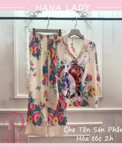 Pijama mặc nhà lụa satin nhiều họa tiết 8 Pijama mặc nhà lụa satin nhiều họa tiết 18