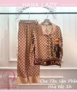 Pijama mặc nhà lụa satin nhiều họa tiết 7 Pijama mặc nhà lụa satin nhiều họa tiết 17