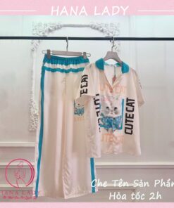 Pijama mặc nhà lụa satin nhiều họa tiết 5 Pijama mặc nhà lụa satin nhiều họa tiết 15