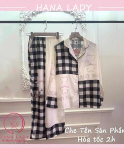 Pijama mặc nhà lụa satin nhiều họa tiết 4 Pijama mặc nhà lụa satin nhiều họa tiết 14