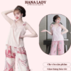 Bộ ngủ hai dây nữ - Pijama lụa mặc nhà nhiều họa tiết đáng yêu VN479 1 Bộ ngủ hai dây nữ - Pijama lụa mặc nhà nhiều họa tiết đáng yêu VN479 1